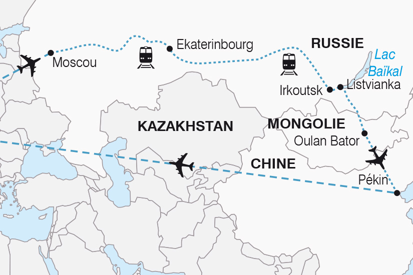 Chine - Mongolie - Russie - Voyage dans le Train de tous les Records - vol entre Oulan Bator et Pékin